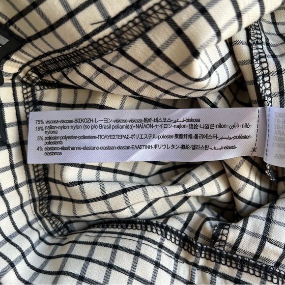 Zara High Rise Legging Windowpane Size S - Picture 7 of 7